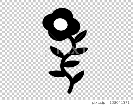 Simple Flower Illustration, Botanical Plant Line Art, Flower Design Material Simple Flower Illustration, Botanical Plant Line Art, Flower Design Material 138041571