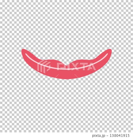 An illustration of a creepy mouth with the corners of its mouth turned up in a smile. An illustration of a creepy mouth with the corners of its mouth turned up in a smile. 138041915
