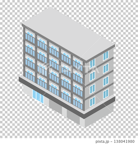マンションの建物イラスト 138041980