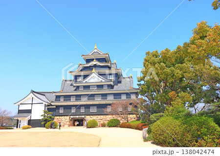 岡山県岡山市、岡山城の風景 138042474