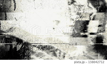 Glitch Texture with Scanline Distortion and Grunge Static Interference Glitch Texture with Scanline Distortion and Grunge Static Interference 138042712