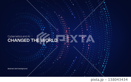 Abstract digital ai technology background with tech dots wave for big data science. 3d conference line with design pattern webinar for research graphic sound. Network presentation background. Abstract digital ai technology background with tech dots wave for big data science. 3d conference line with design pattern webinar for research graphic sound. Network presentation background. 138043434