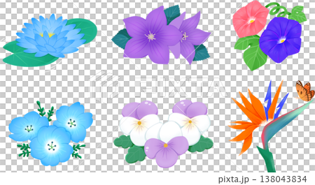 Illustration of various flowers Illustration of various flowers 138043834