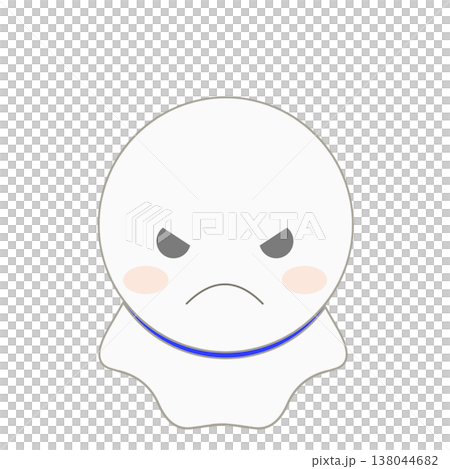 脾氣暴躁的teru teru bozu（天氣娃娃）的插圖 138044682