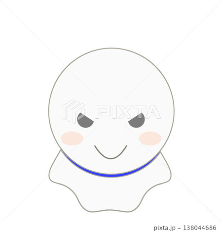 強気な笑顔のてるてるぼうずのイラスト素材 138044686