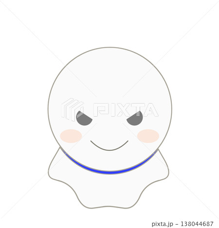 強気な笑顔のてるてるぼうずのイラスト素材 強気な笑顔のてるてるぼうずのイラスト素材 138044687