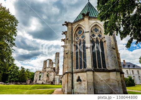 ruins of Chaalis abbey, Chaalis, France 138044800