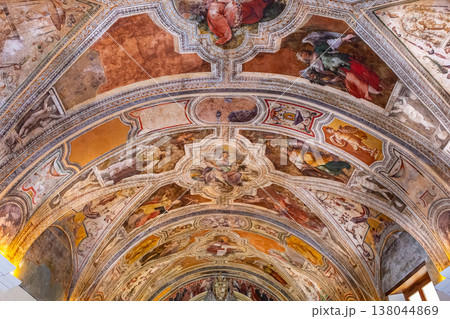 Interiors of San Lorenzo Maggiore church, Naples, Italy 138044869