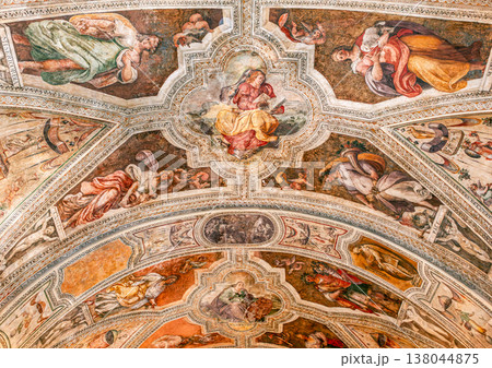 Interiors of San Lorenzo Maggiore church, Naples, Italy 138044875