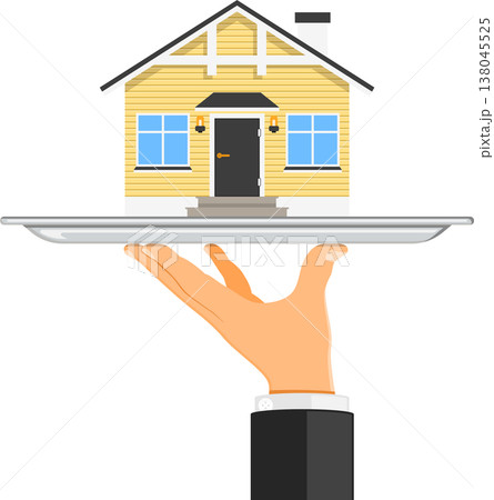 house on tray house on tray 138045525