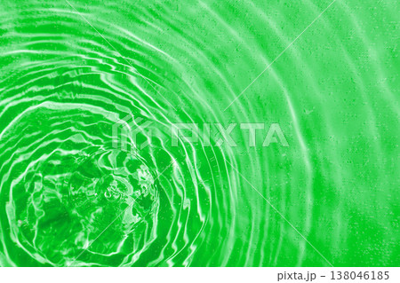 drops on water with circles on a green background drops on water with circles on a green background 138046185