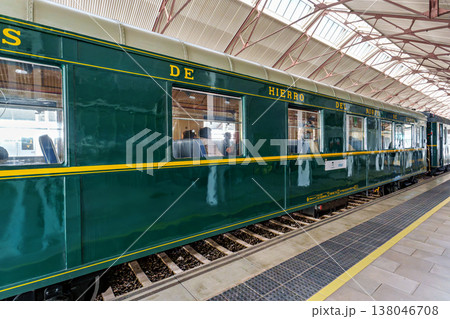 Canfranc, Spain - Oct 05, 2025: The Canfranc station is a railway station located at Canfranc in Huesca, Spain Canfranc, Spain - Oct 05, 2025: The Canfranc station is a railway station located at Canfranc in Huesca, Spain 138046708