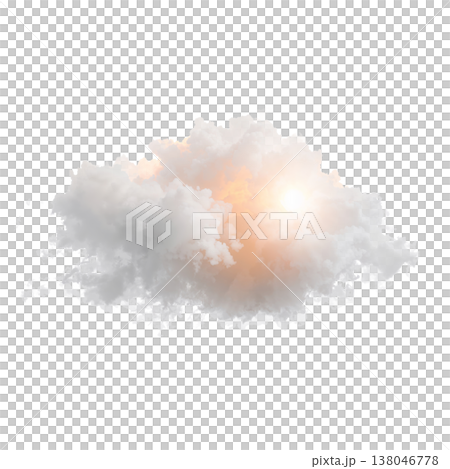 Cloud With Sunlight Appearing From Behind in the Sky During the Day 138046778