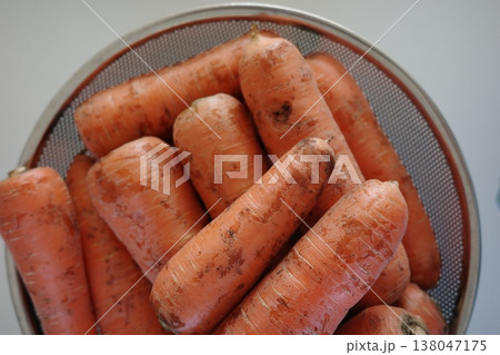 very fresh organic carrots bunch very fresh organic carrots bunch 138047175