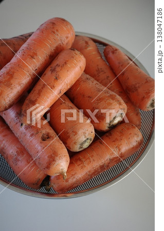 very fresh organic carrots bunch very fresh organic carrots bunch 138047186