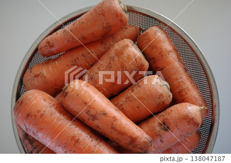 very fresh organic carrots bunch very fresh organic carrots bunch 138047187