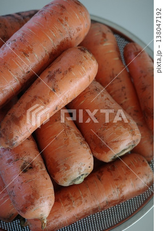very fresh organic carrots bunch very fresh organic carrots bunch 138047192