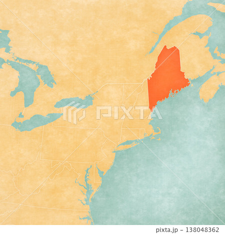 Map of Northeastern United States - Maine Map of Northeastern United States - Maine 138048362