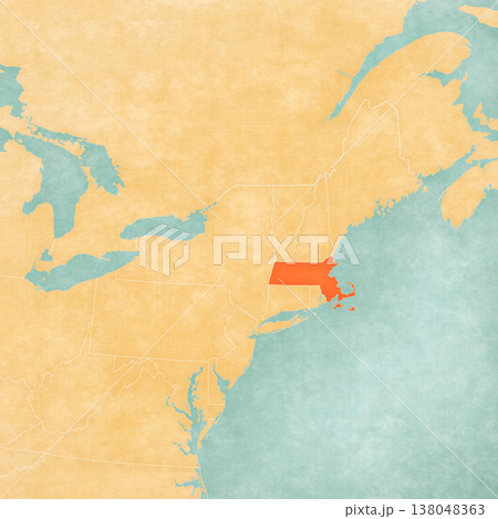 Map of Northeastern United States - Massachusetts Map of Northeastern United States - Massachusetts 138048363