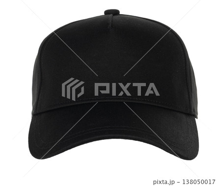 Black Baseball Cap Isolated On White Background Black Baseball Cap Isolated On White Background 138050017