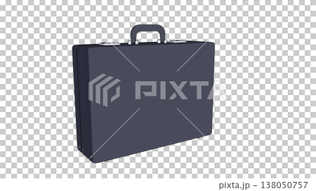 黒いビジネスハードケースの3Dイラスト  138050757