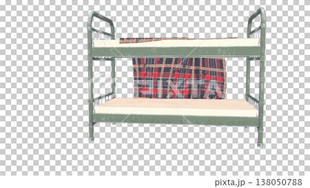 二段ベッドの3Dイラスト  138050788