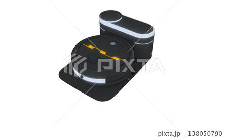 ロボット掃除機の3Dイラスト   138050790