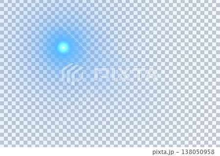 Bright Blue Optical Lens Flare Light Effect Isolated on Transparent Bright Blue Optical Lens Flare Light Effect Isolated on Transparent 138050958