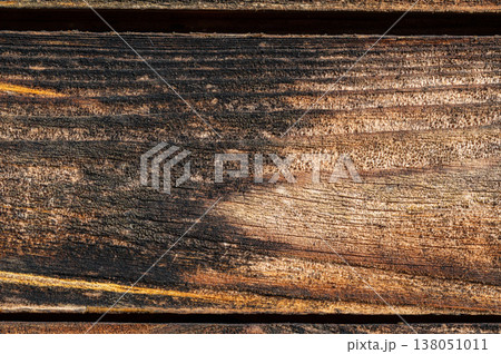 Dark brown wooden planks with strong grain texture and natural pattern, rustic abstract background, aged wood surface for design, premium organic material concept Dark brown wooden planks with strong grain texture and natural pattern, rustic abstract background, aged wood surface for design, premium organic material concept 138051011