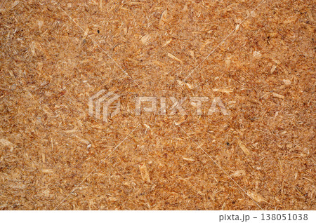 Oriented strand board texture with compressed wood chips, abstract natural background, construction material surface for design, building and industrial concept Oriented strand board texture with compressed wood chips, abstract natural background, construction material surface for design, building and industrial concept 138051038