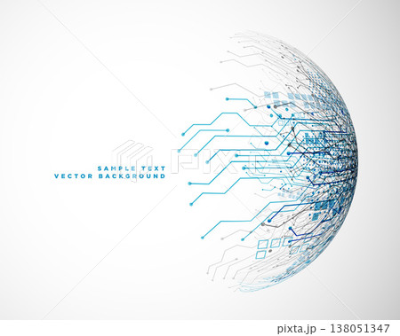 abstract circuit board global network technology background abstract circuit board global network technology background 138051347