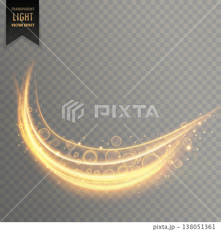 golden curve light streak transparent effect background 138051361