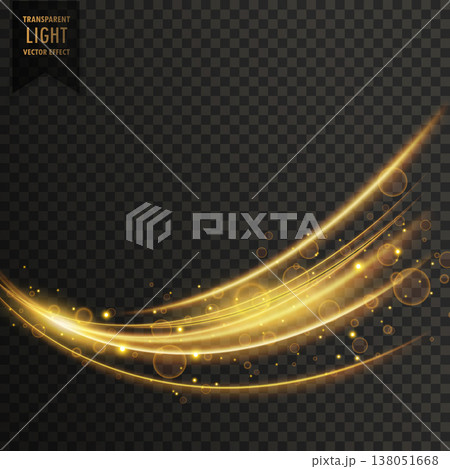 vector transparent wave light effect background in golden color vector transparent wave light effect background in golden color 138051668