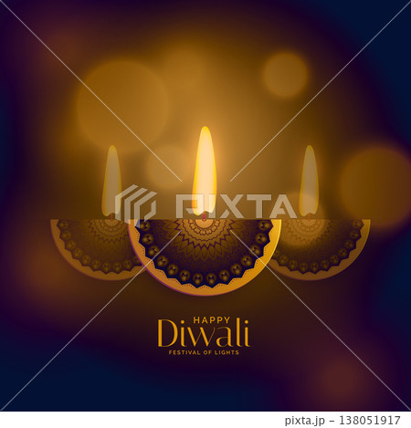 premium diwali old style design with creative diya premium diwali old style design with creative diya 138051917