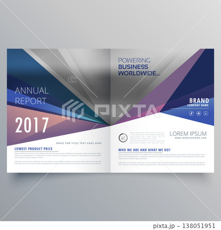 abstract bi fold business brochure design template abstract bi fold business brochure design template 138051951