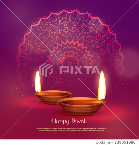 beautiful hindu festival of diwali vector background beautiful hindu festival of diwali vector background 138051986