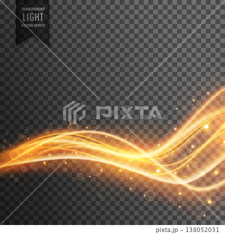 transparent light effect with golden glitter transparent light effect with golden glitter 138052031