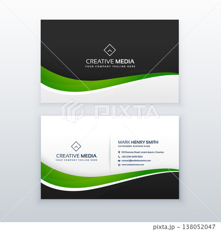 green business card professional design template green business card professional design template 138052047