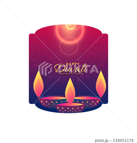 happy diwali celebration holiday greeting design 138052178