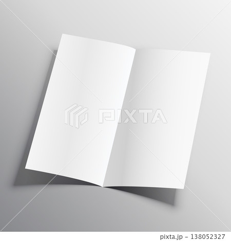 bi-fold paper mockup vector design template 138052327