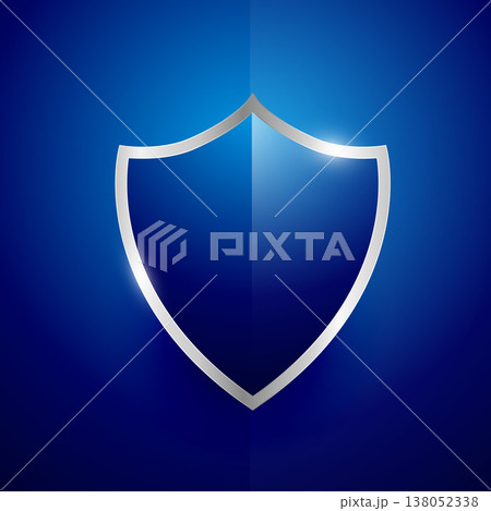 security label badge vector design in blue color security label badge vector design in blue color 138052338