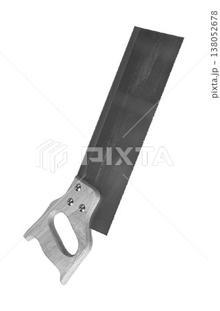 Hand Saw with Wooden Handle isolated on a white background Hand Saw with Wooden Handle isolated on a white background 138052678