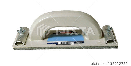 Manual Sanding Block with Clamps isolated on a white background 138052722