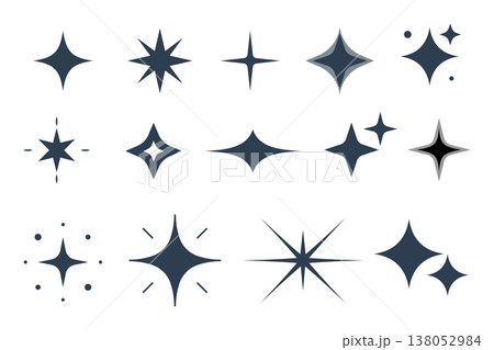 14 Sparkle and Starburst Vector Icon Set. Shine, Glow, Star Symbols. 14 Sparkle and Starburst Vector Icon Set. Shine, Glow, Star Symbols. 138052984