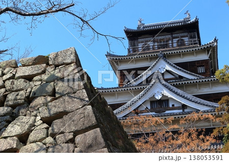 広島城 天守閣 外観 広島城 天守閣 外観 138053591