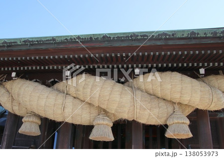 福津市の宮地嶽神社の大しめ縄 福津市の宮地嶽神社の大しめ縄 138053973