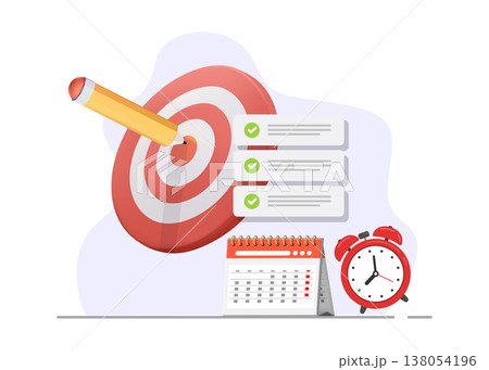 Project Management and Goal Achievement Stock Illustration 138054196
