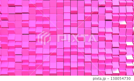 Abstract Dynamic 3D Cubic Grid Pattern 138054730