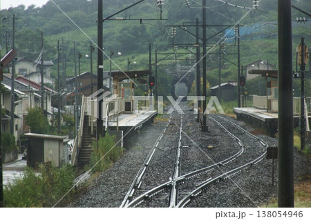 阿武隈急行線からの車窓風景　向瀬上駅 138054946