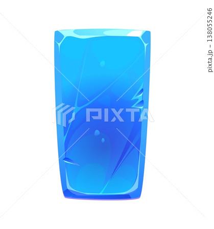 Game winter ice navigation rectangular button or GUI element. Game winter blue navigation button, gaming app ice crystal vector interface element. Mobile arcade frozen water transparent UI asset Game winter ice navigation rectangular button or GUI element. Game winter blue navigation button, gaming app ice crystal vector interface element. Mobile arcade frozen water transparent UI asset 138055246